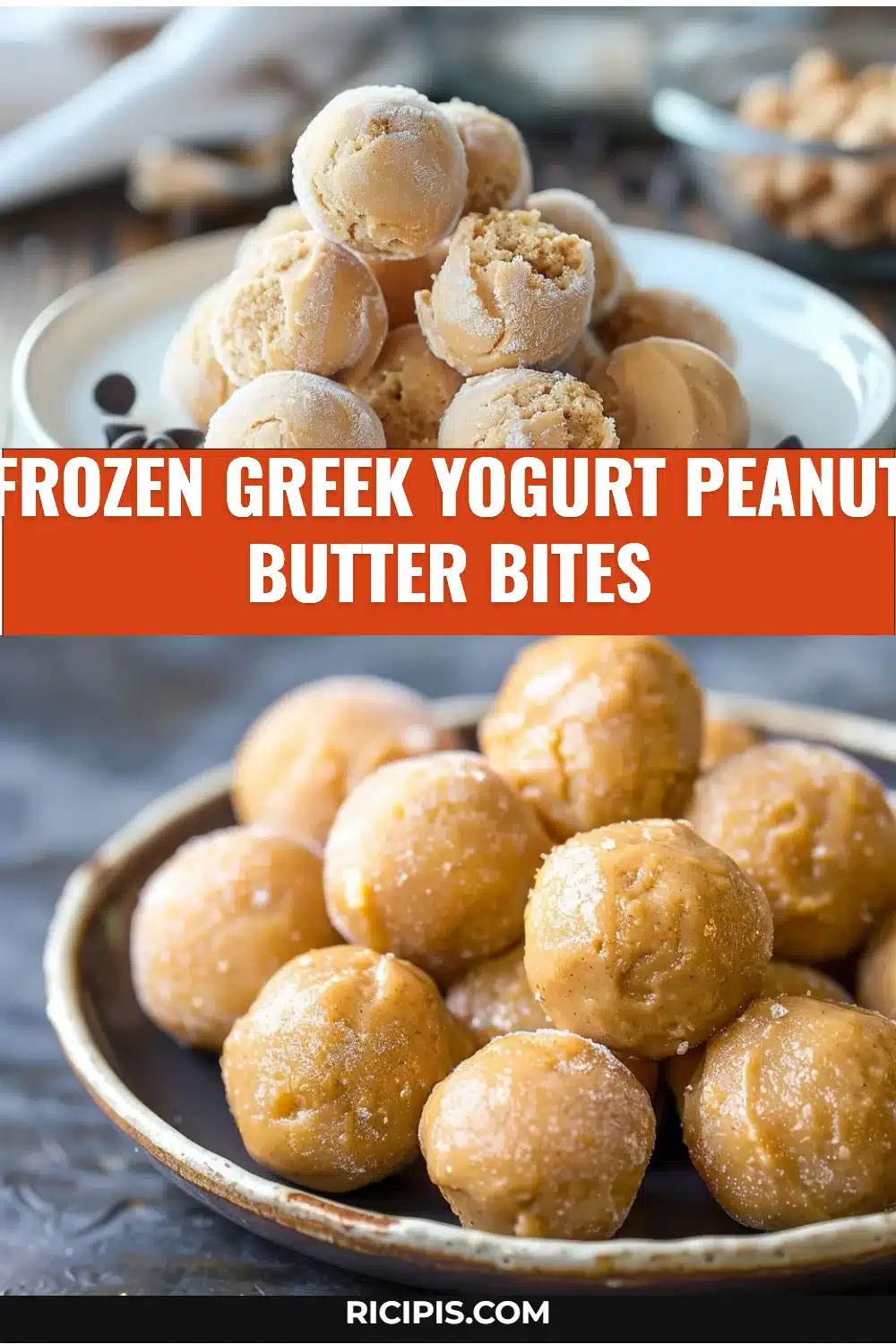 Frozen Greek Yogurt Peanut Butter Bites