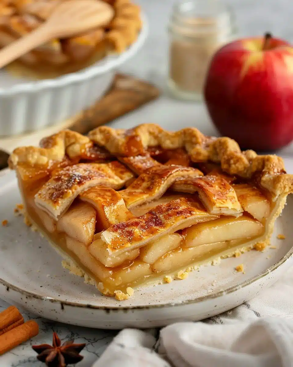 Glazed Apple Slab Pie