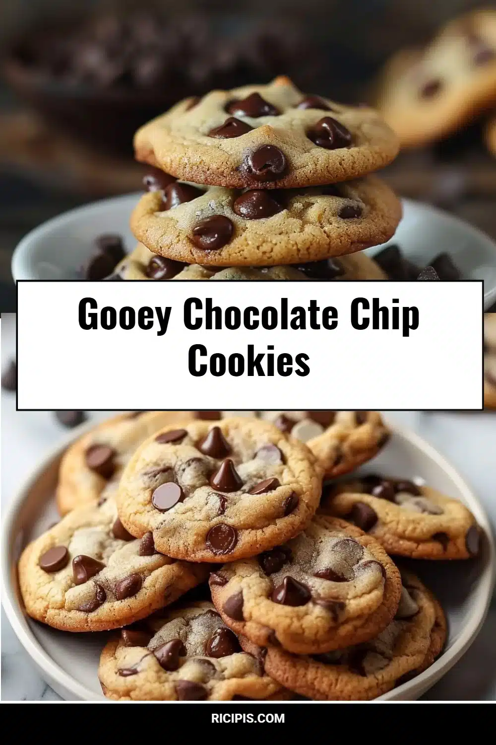 Gooey Chocolate Chip Cookies