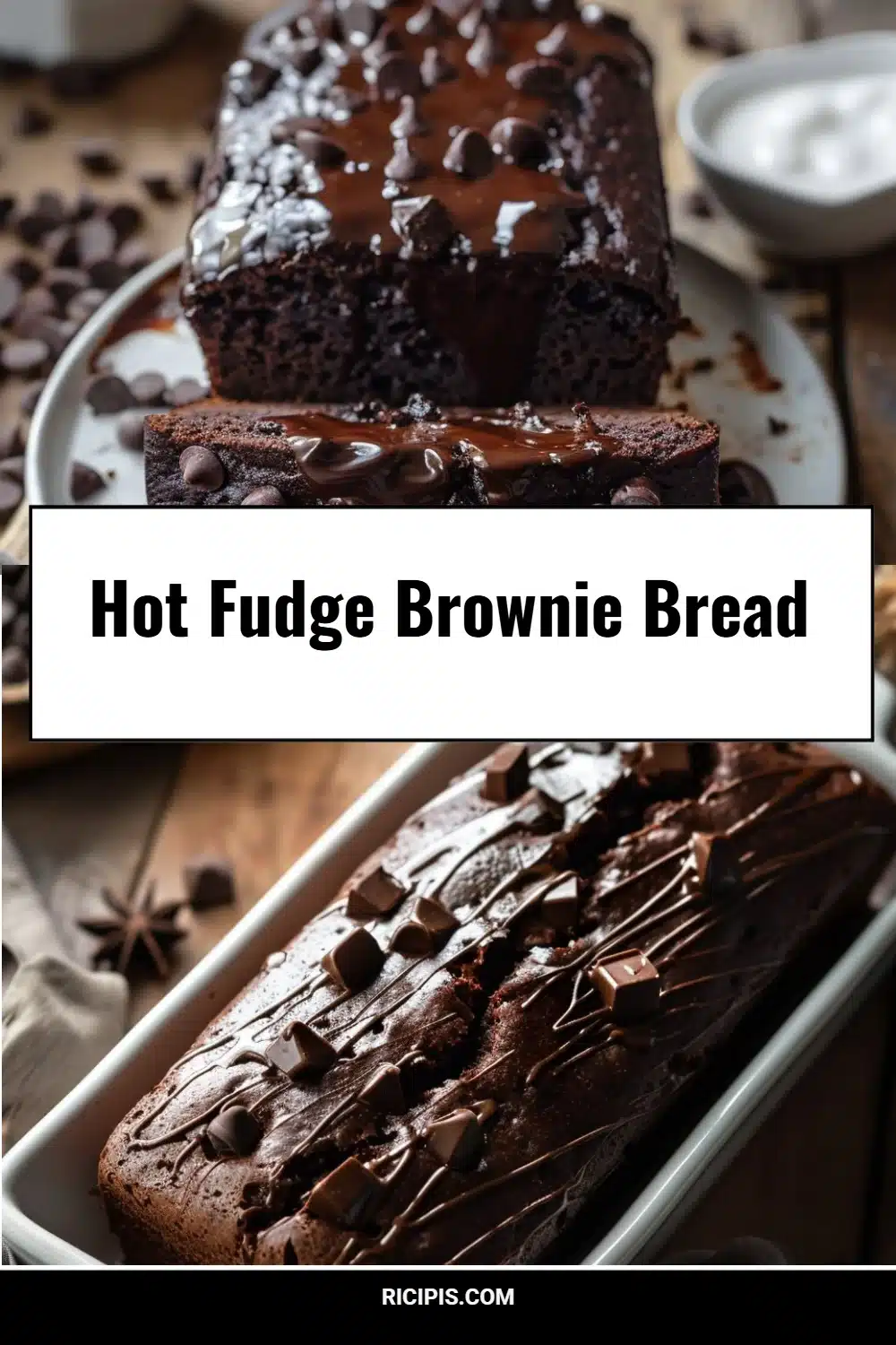 Hot Fudge Brownie Bread