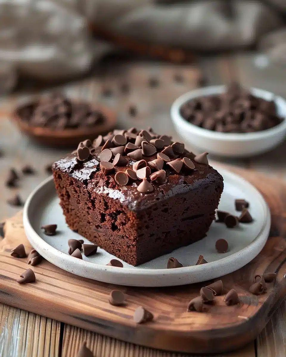 Hot Fudge Brownie Bread