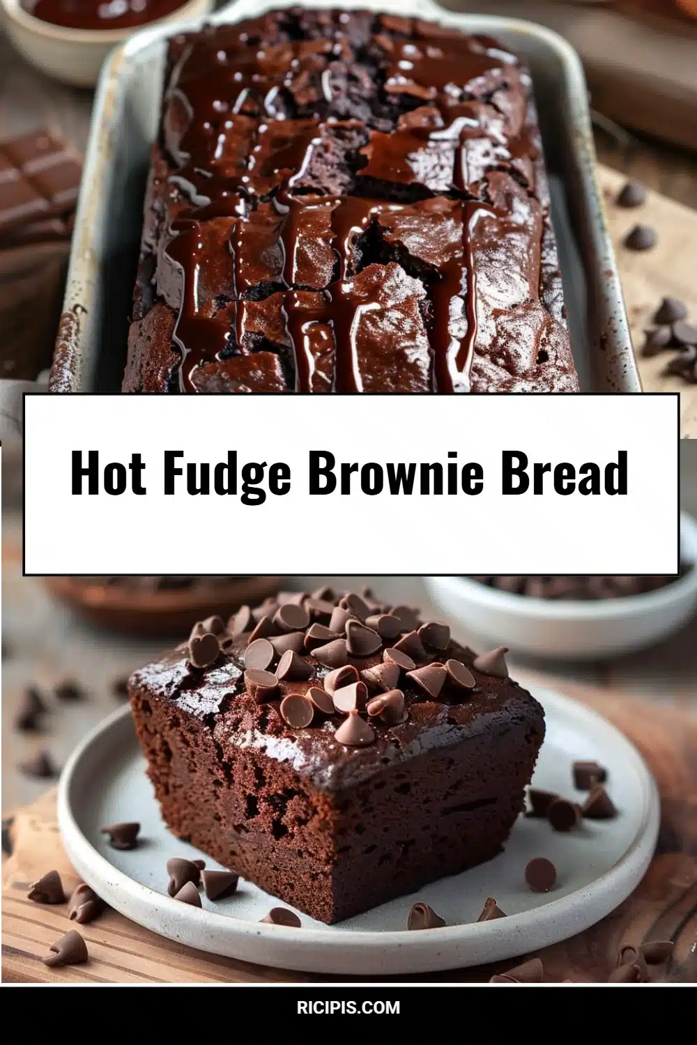 Hot Fudge Brownie Bread