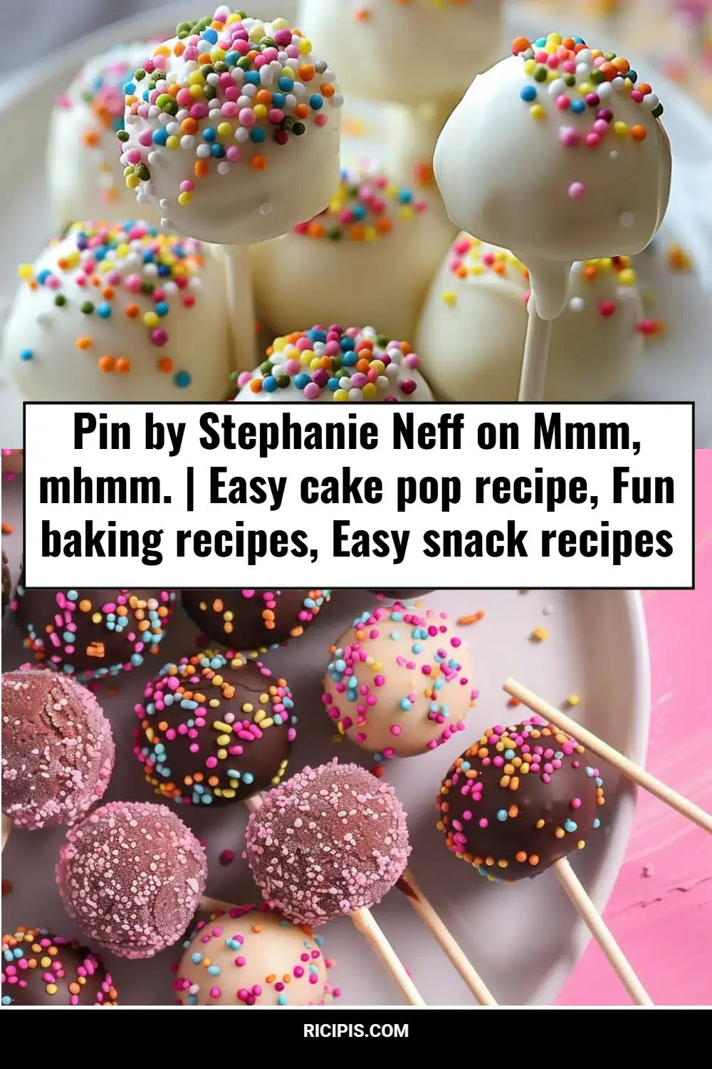 Pin by Stephanie Neff on Mmm, mhmm. | Easy cake pop recipe, Fun baking recipes, Easy snack recipes