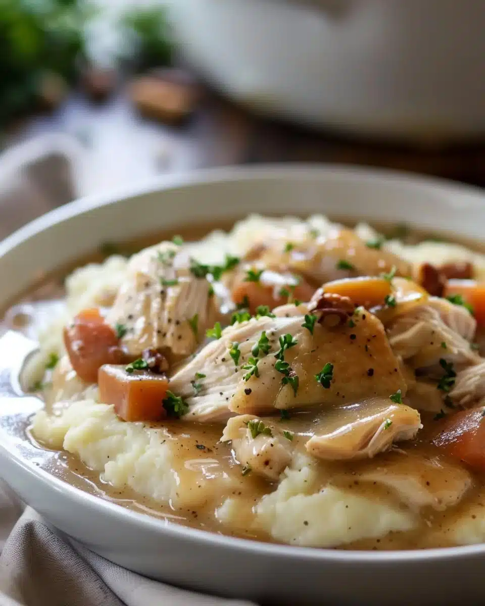 Slow Cooker Chicken and Gravy