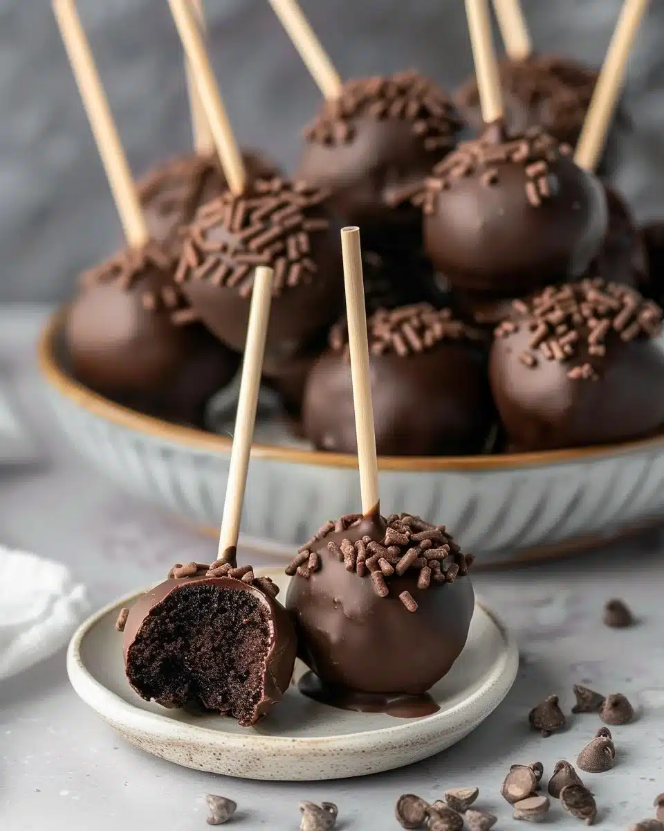 Starbucks Copycat Chocolate Cake Pops