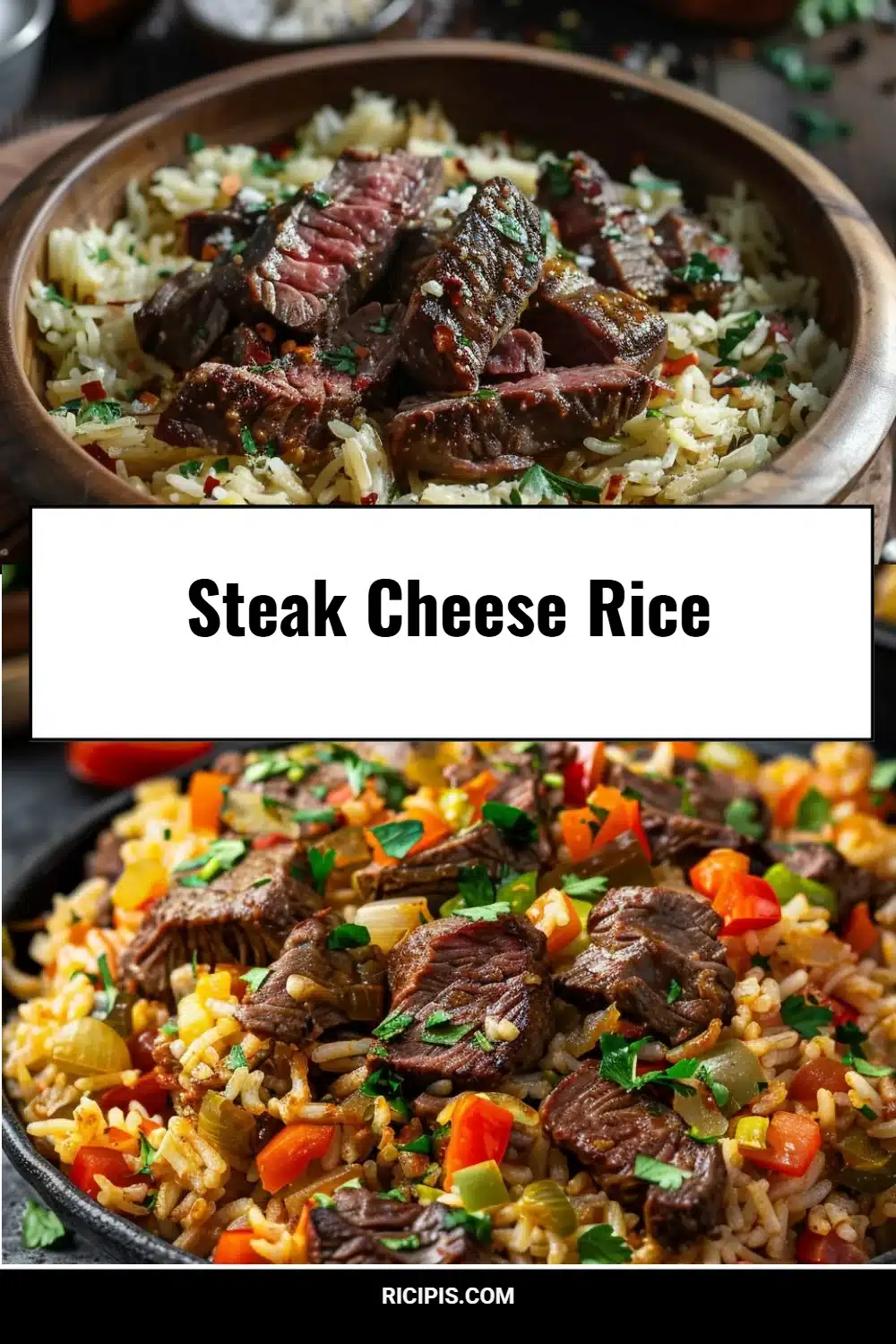 Steak Cheese Rice