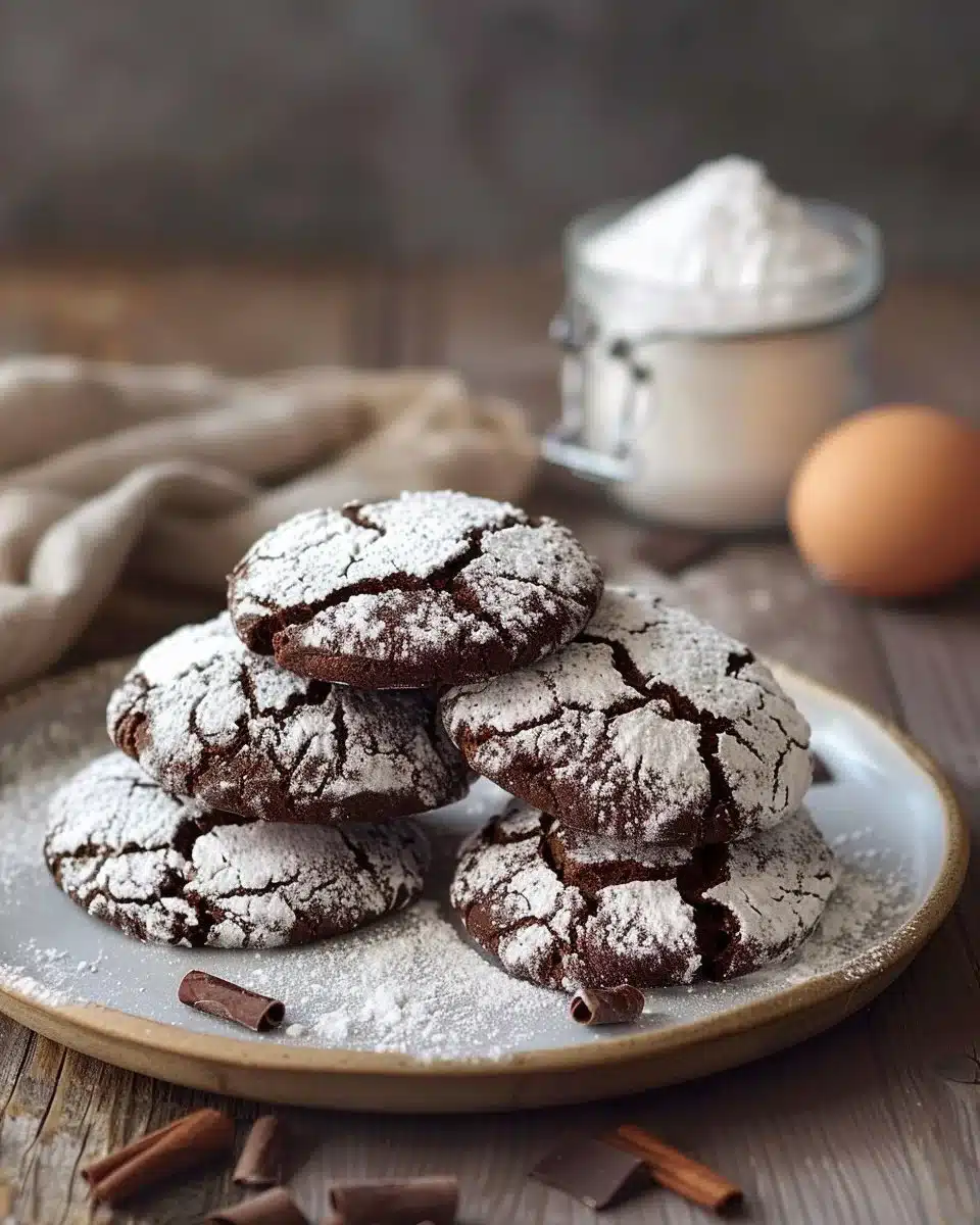 The BEST Chocolate Crinkle Cookies Recipe