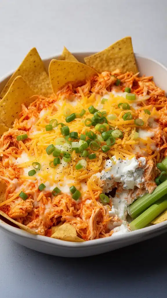 Buffalo Chicken Cheese Bake