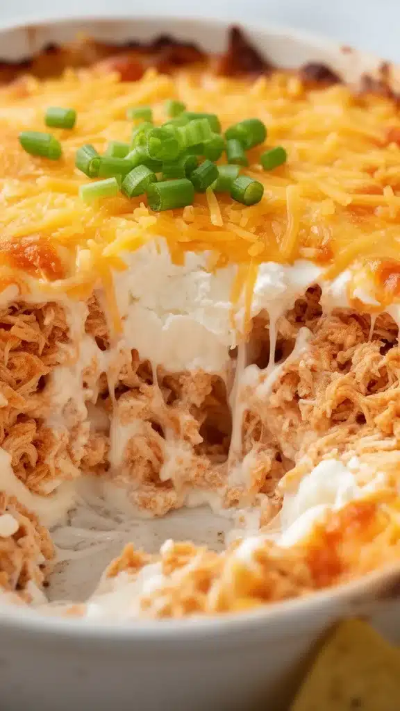 Buffalo Chicken Cheese Bake