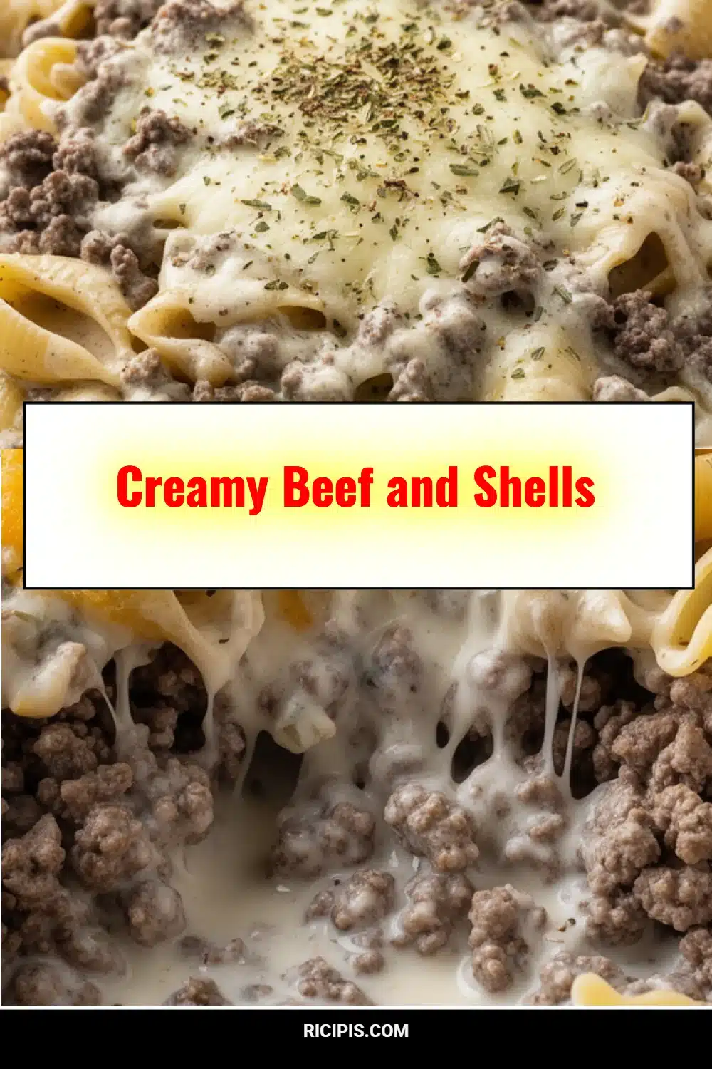Creamy Beef and Shells