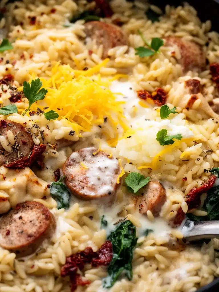 Creamy Chicken Sausage Orzo: A One-Pan Meal