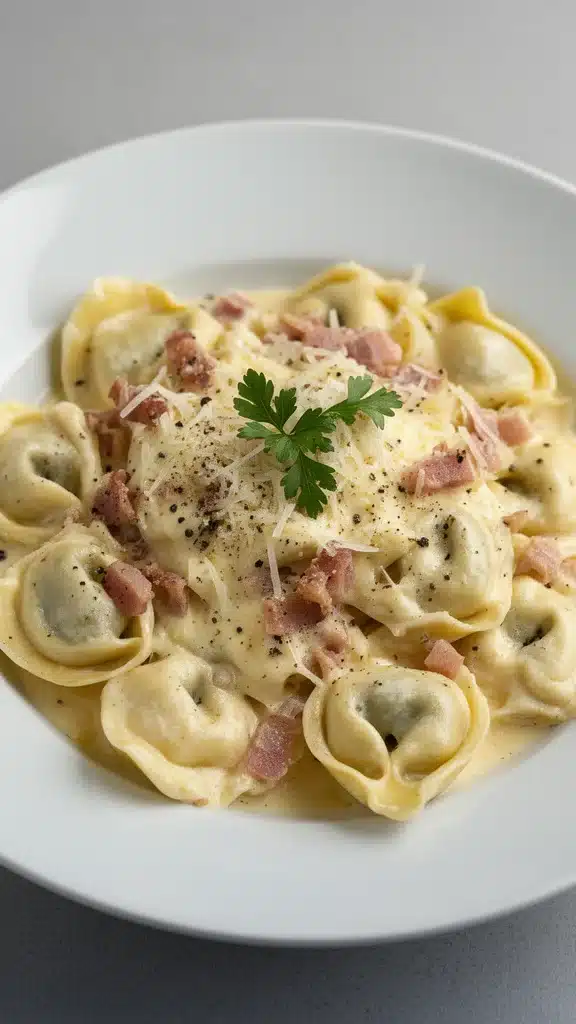 Creamy Tortellini Carbonara