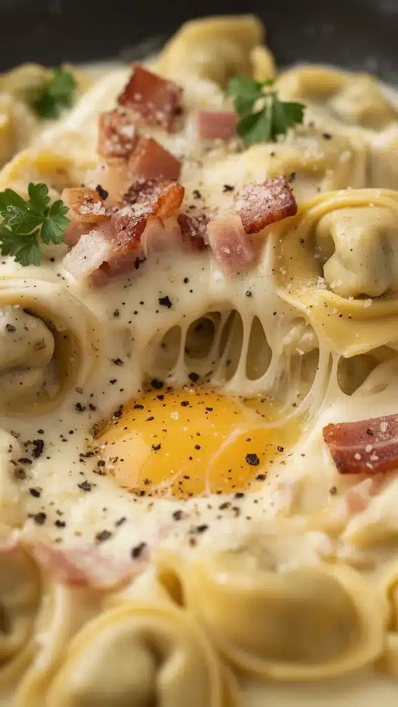 Creamy Tortellini Carbonara