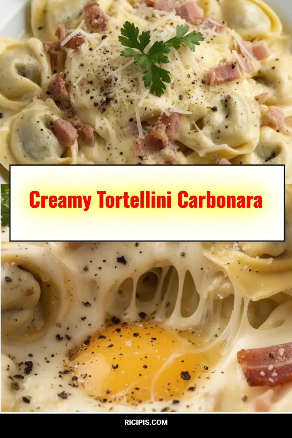 Creamy Tortellini Carbonara