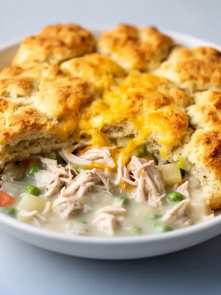 Easy and Delicious Chicken Pot Pie with Biscuits Recipe