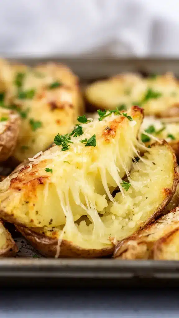 Garlic Parmesan Potato Wedges