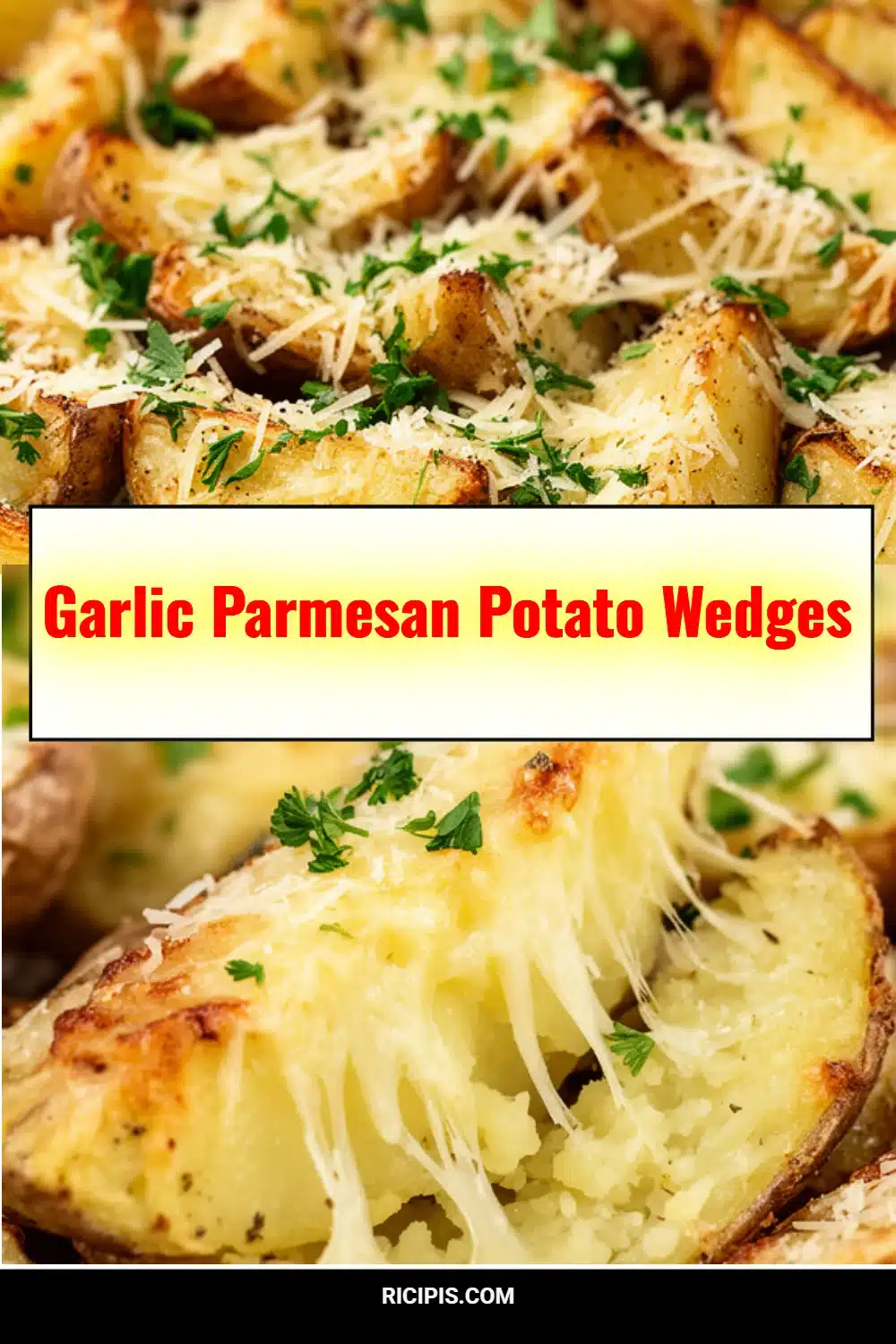 Garlic Parmesan Potato Wedges