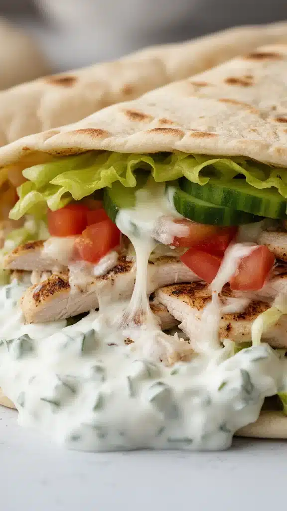 Greek Chicken Gyros