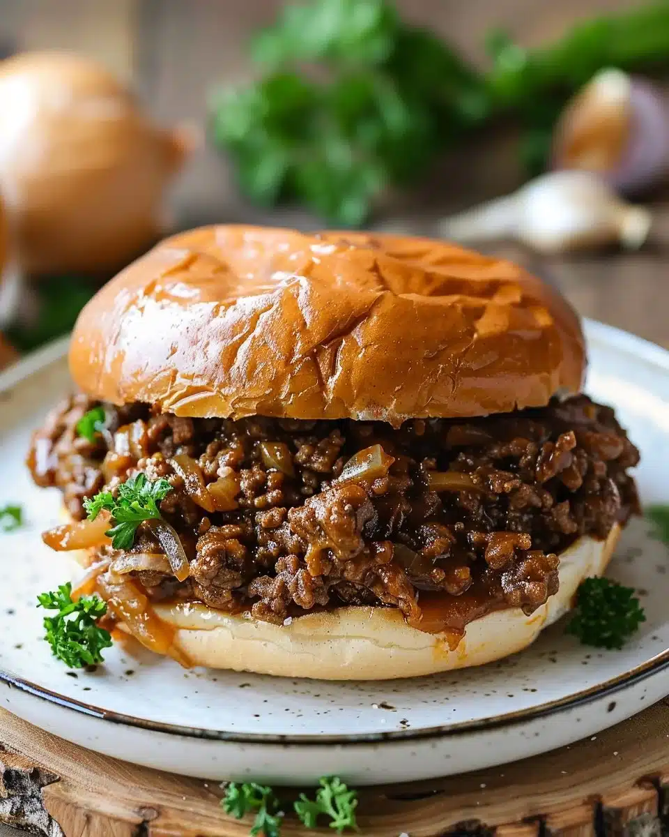 Irresistible French Onion Beef Sloppy Joes