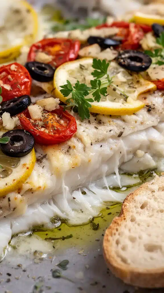 Mediterranean Baked Fish
