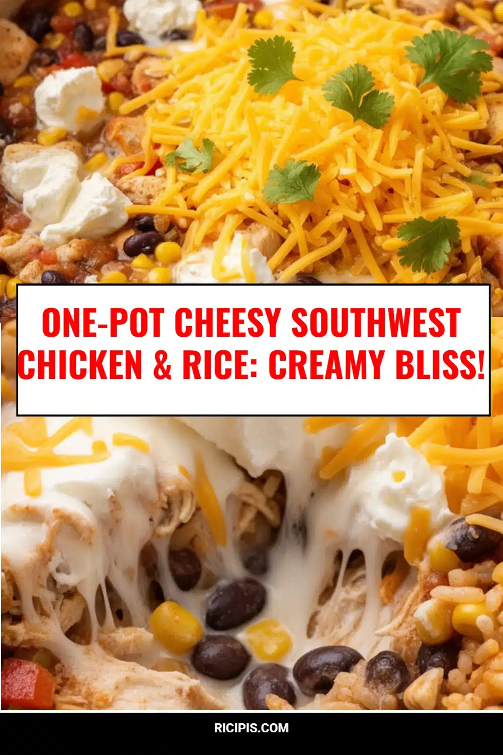 One-Pot Cheesy Southwest Chicken & Rice: Creamy Bliss!