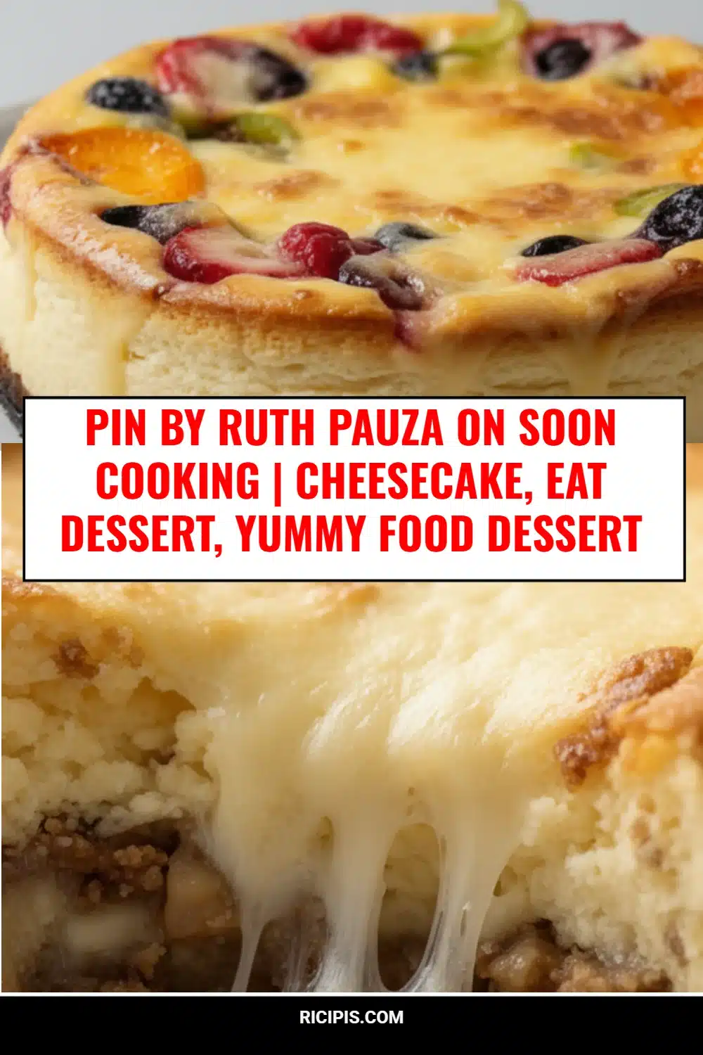 Pin by Ruth Pauza on Soon Cooking | Cheesecake, Eat dessert, Yummy food dessert