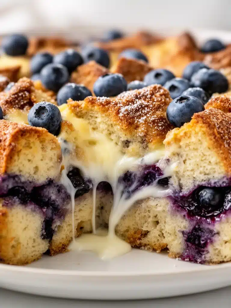 Quick Blueberry French Toast Casserole