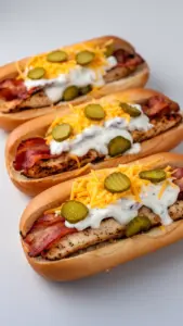 Delicious South Carolina bird dog sandwiches served with fresh ingredients